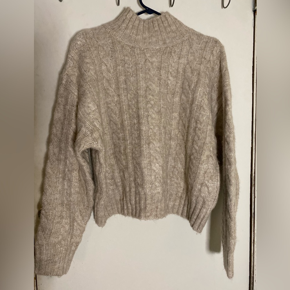 Elie Tahari alpaca wool blend turtleneck sweater